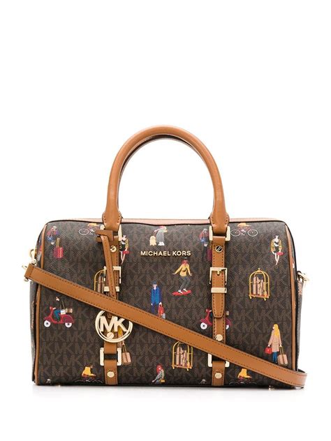 michael kors travel bag brown|Michael Kors weekender bag sale.